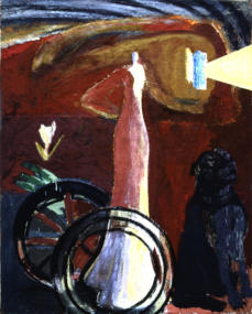 Guardian I  Oil on Canvas 1994. Birminham University Commission. 152x124cm