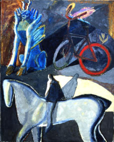 Guardian II  Oil on Canvas 1994. Birminham University Commission. 152x124cm