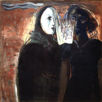 Grieving Women  c. 1991 Oil on Canvas 153x153cm 